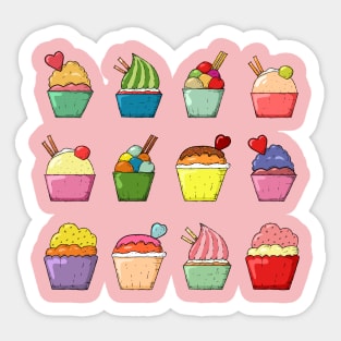 For The Love of Desserts Sticker